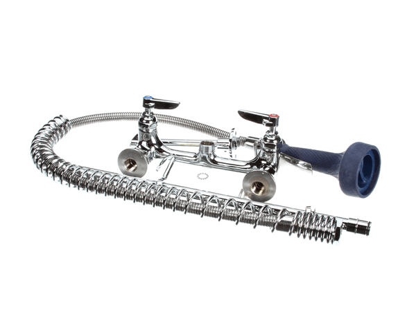 T&S Brass B-0133-B08 Easyinstall Pre-Rinse: 8 Wall Mount, 1/2 (TSB-0133-B08)