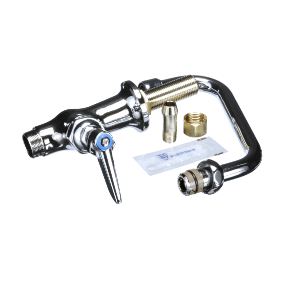 T&S Brass B-0207 Single Pantry Faucet, Single Hole Base, (TSB-0207)