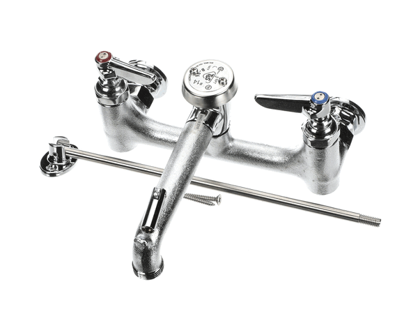 T&S Brass B-0665-Bstp-Vrs 8 Service Sink Faucet, Wall Mount, Built (TSB-0665-BSTP-VRS)