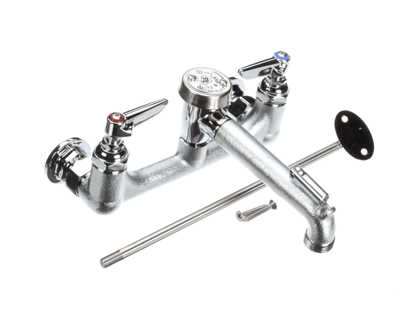 T&S Brass B-0665-Rgh Service Sink Faucet, Wall Mount, 8 Cente (TSB-0665-RGH)