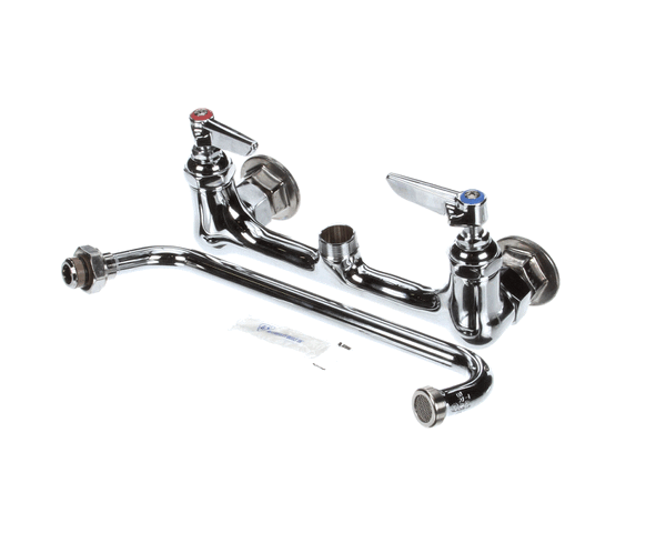 T&S Brass B-2342 Double Pantry Faucet, Wall Mount, 8 Cent (TSB-2342)