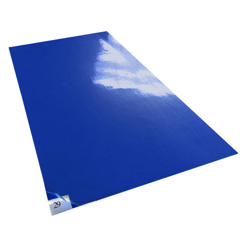 High-Tech Conversions Tacky Traxx® Cleanroom Sticky Mats, Blue, 18"x36", 30 Sheets/Mat, 4 Mats/Case (HOSTT-1836-34B)