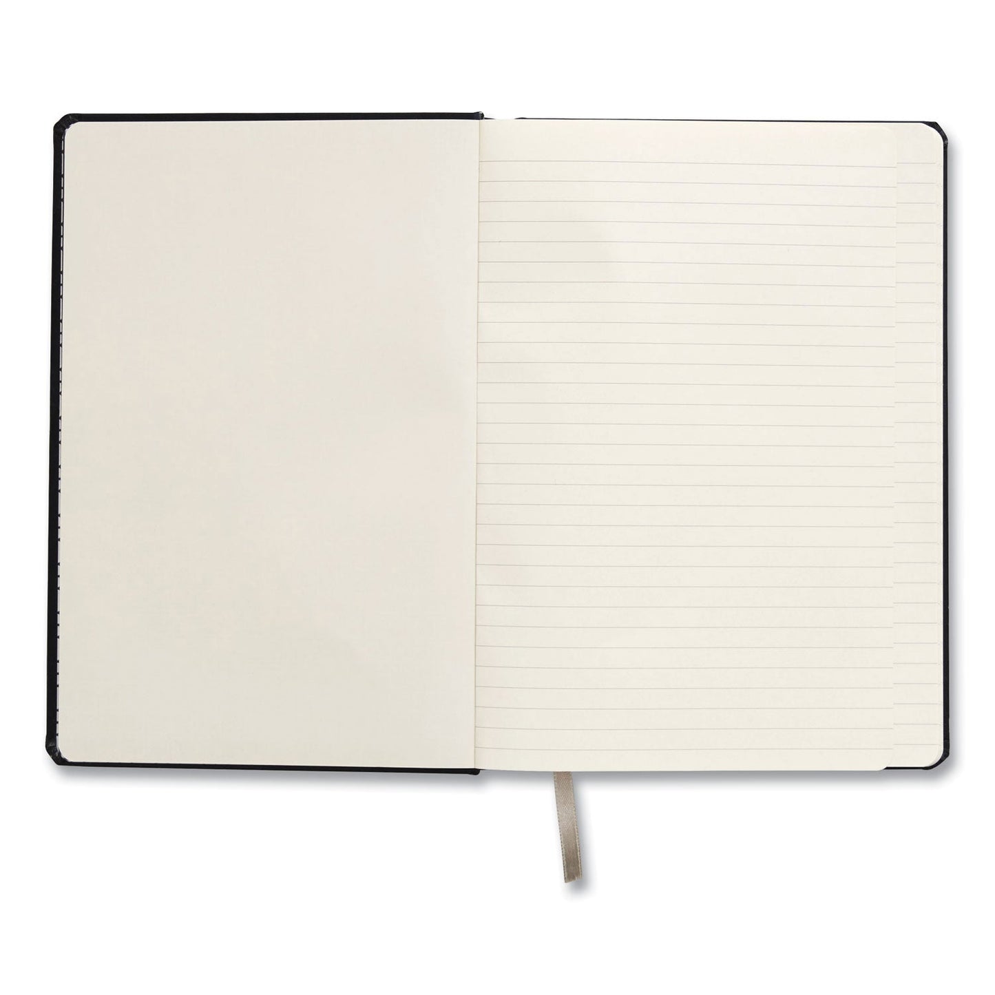 TRU RED Hardcover Business Journal, Narrow Rule, Black Cover, 8 x 5.5, 96 Sheets (TUD24377290)