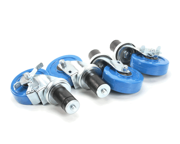 Town Food Service 250510 Sm/Sr Caster Set, 4€ Dia., 2 W/Brake (TWN250510)