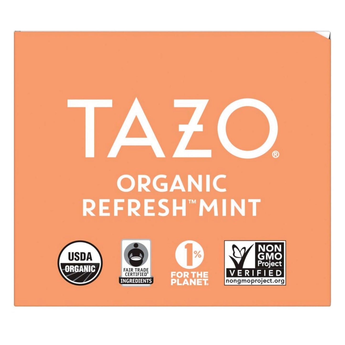 Seattle's Best Tea Bags, Organic Refresh Mint, 16/Box, 6 Boxes/Carton (TZO00350)