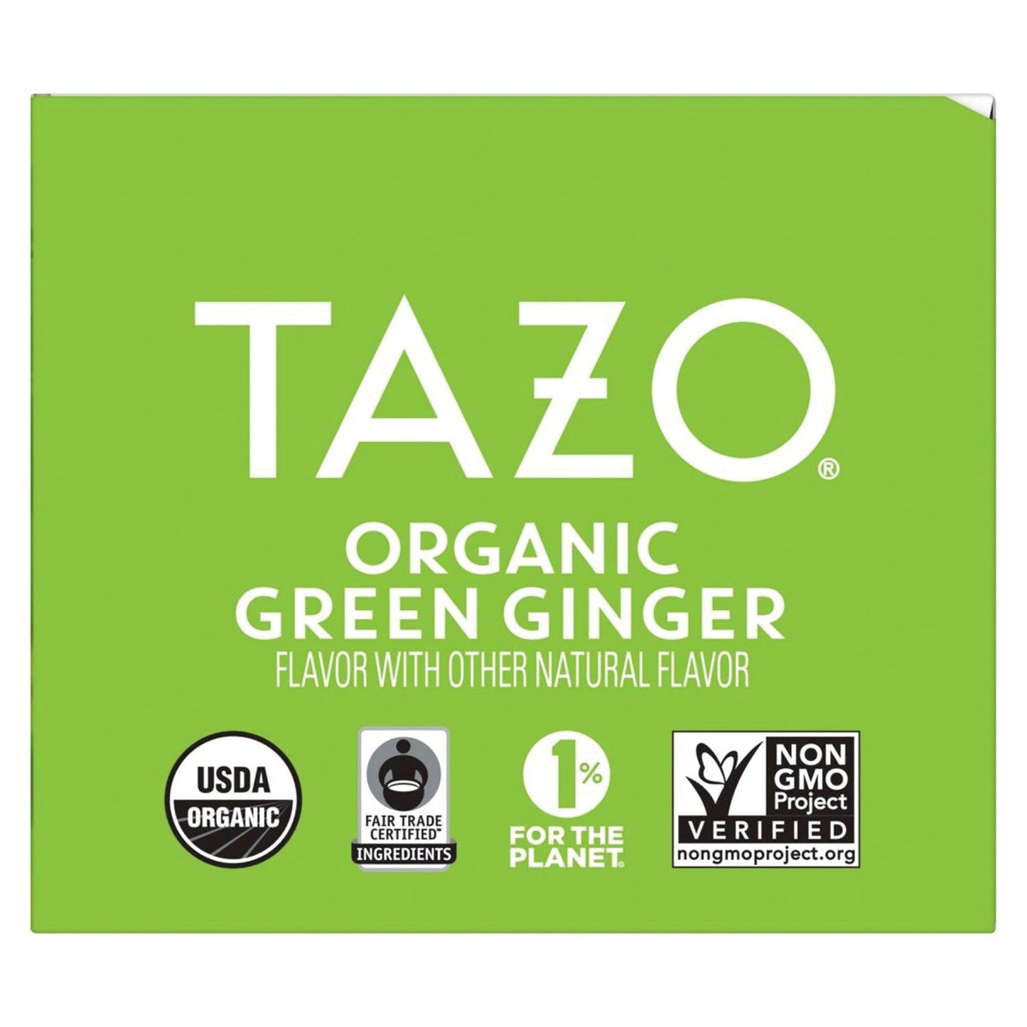 Seattle's Best Tea Bags, Organic Green Ginger, 16/Box, 6 Boxes/Carton (TZO00356)