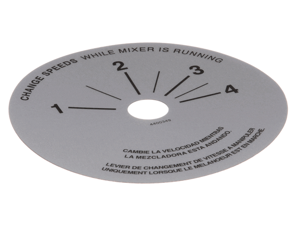Univex 4400349 Label,Srm20-40 Speed Control (98)(P) (UNI4400349)
