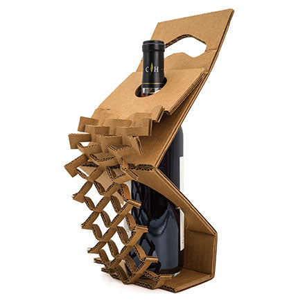 Hexpand 1 Bottle Corrugated Wine Shipper Insert (WBS101)