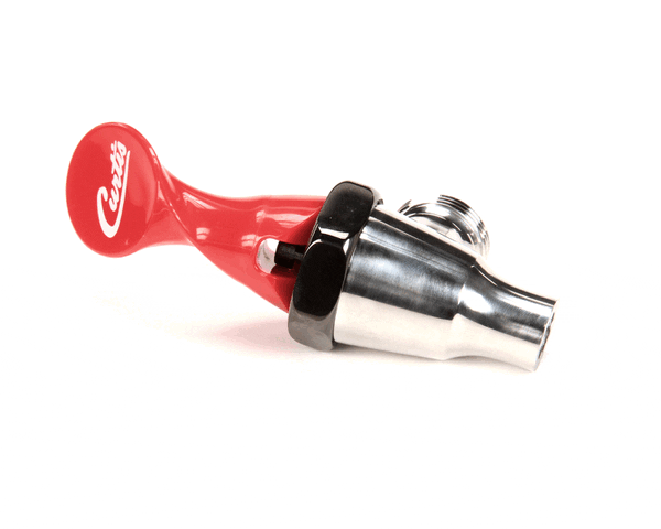 Wilbur Curtis 3375000291 Faucet Assembly, Red Handle 1-1/32 (WCWC-1800HW)