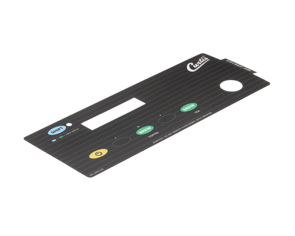 Wilbur Curtis 3375001639 Label, Ucm Overlay Cbp/Cb Curt (WCWC-390162)