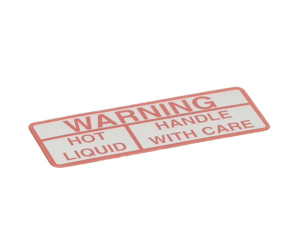 Wilbur Curtis 3375000455 Label, Warning Hot Liquid (WCWC-39052)