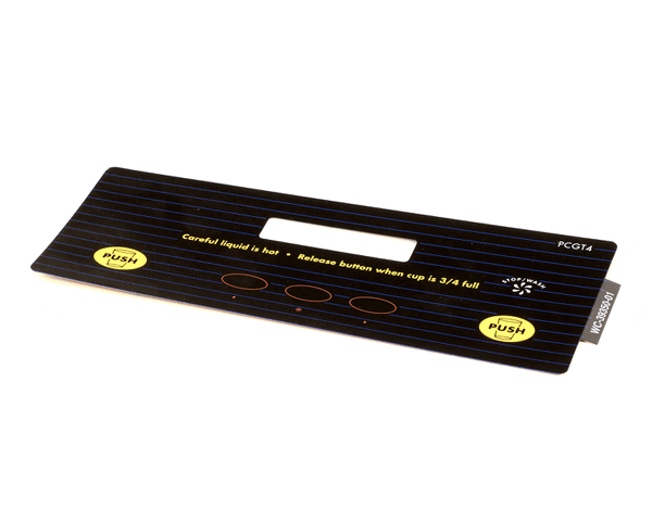 Wilbur Curtis 3375000614 Label, Ucm Panel Pcgt4 Curtis (WCWC-39350-01)