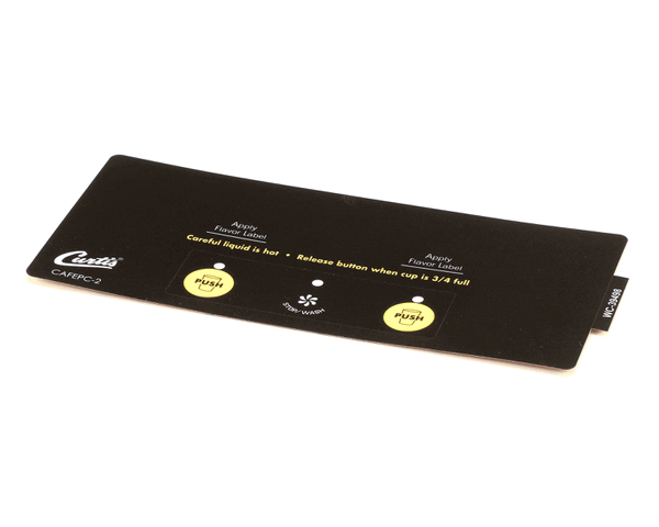 Wilbur Curtis 3375000920 Label, Assembly Control Panel Smar (WCWC-39498)