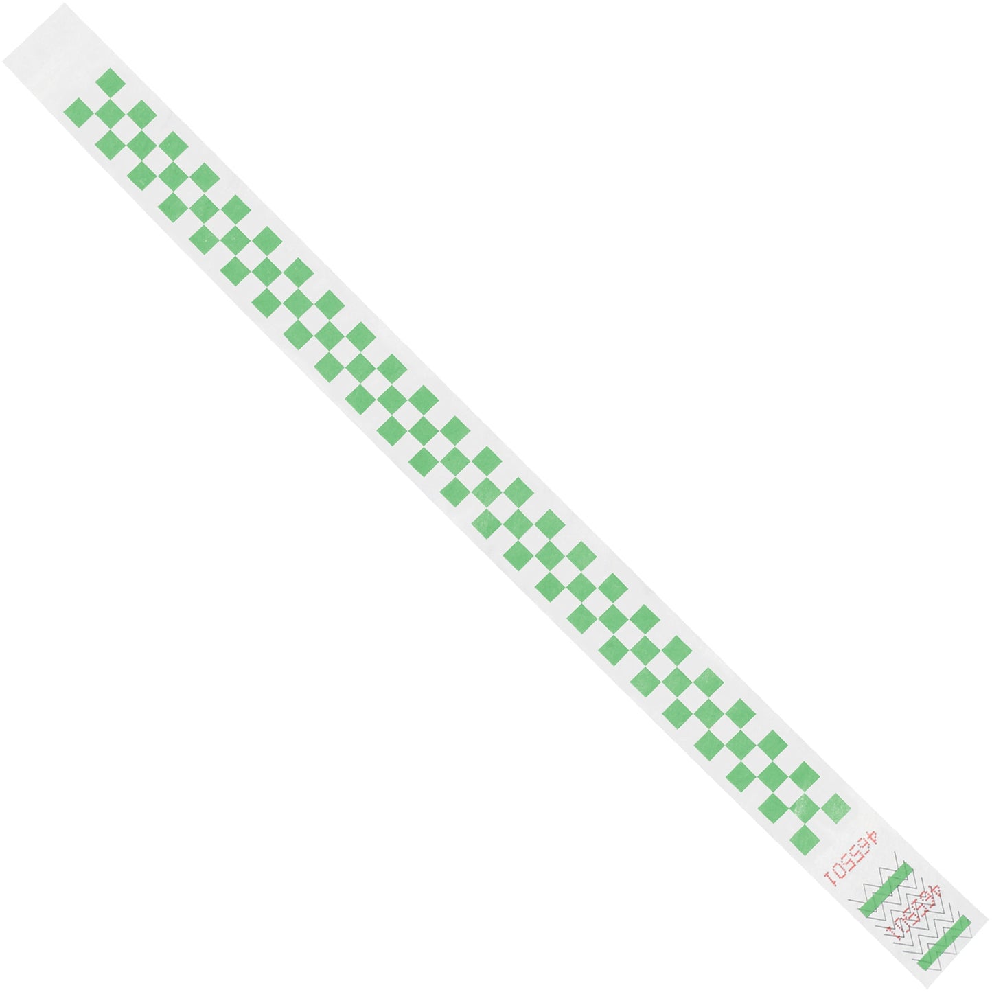 tyvek-r-3-4-x-10-green-checkerboard-tyvek-r-wristbands-wr103gn_1