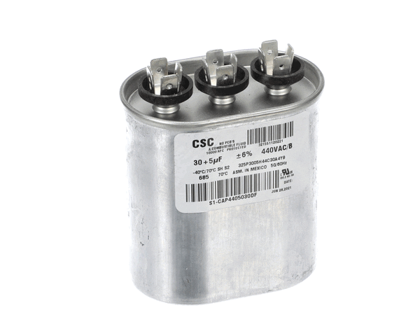 York S1-Cap4405030Df Capacitor,Run Dual,30/5Mfd,440V,Flat (YORKS1-CAP4405030DF)