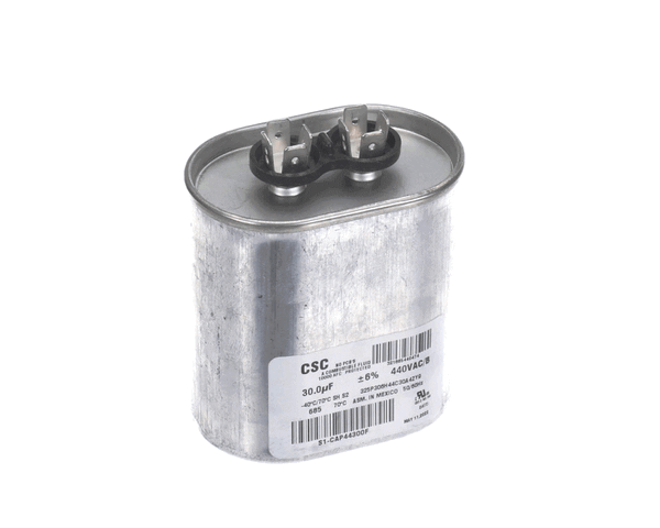 York S1-Cap44300F Capacitor,Run Single,30Mfd,440V,Flat (YORKS1-CAP44300F)
