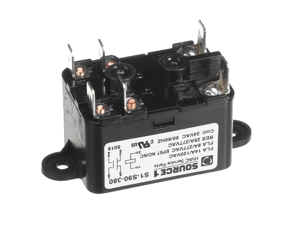 York S1-S90-380 Relay,Fan,24V Coil,50-60Hz,Spst-No/Nc (YORKS1-S90-380)