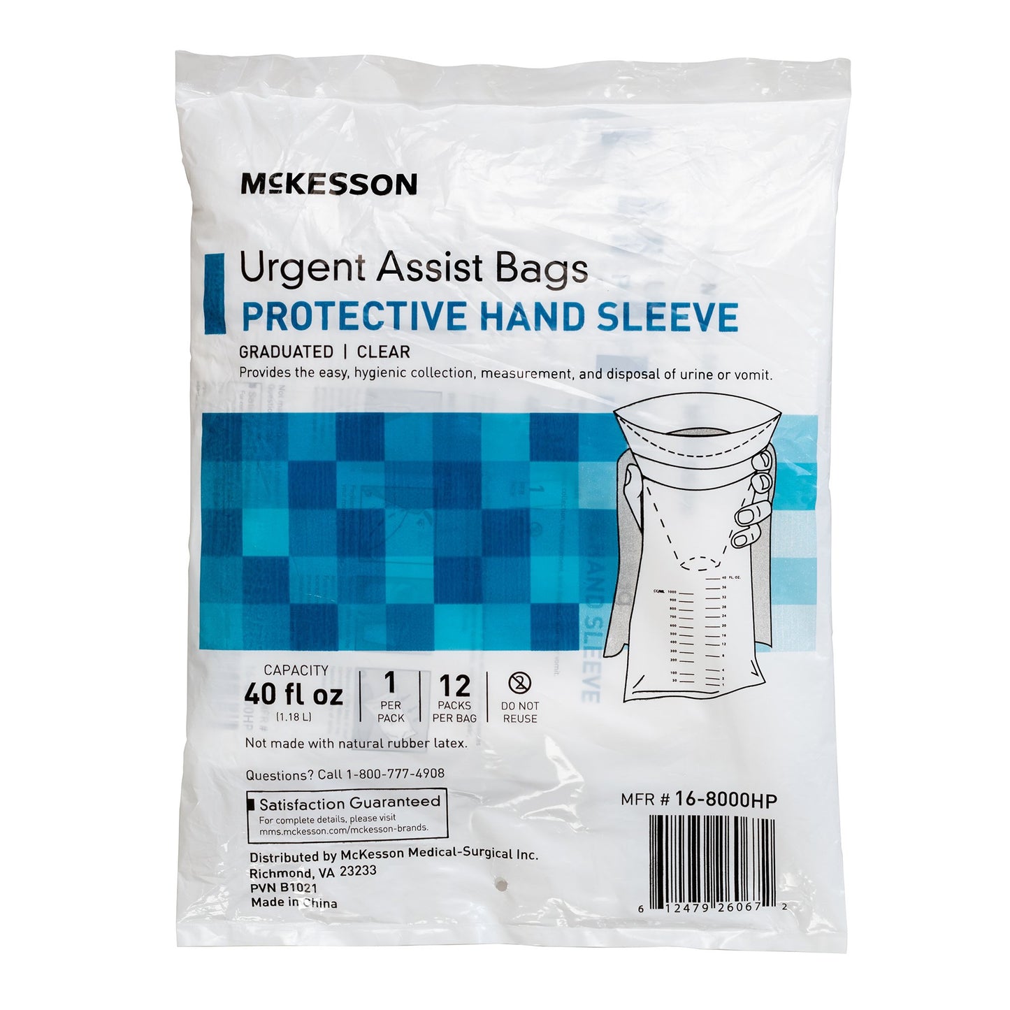 McKesson Emesis Bag 40 oz. Clear (1196445_EA)
