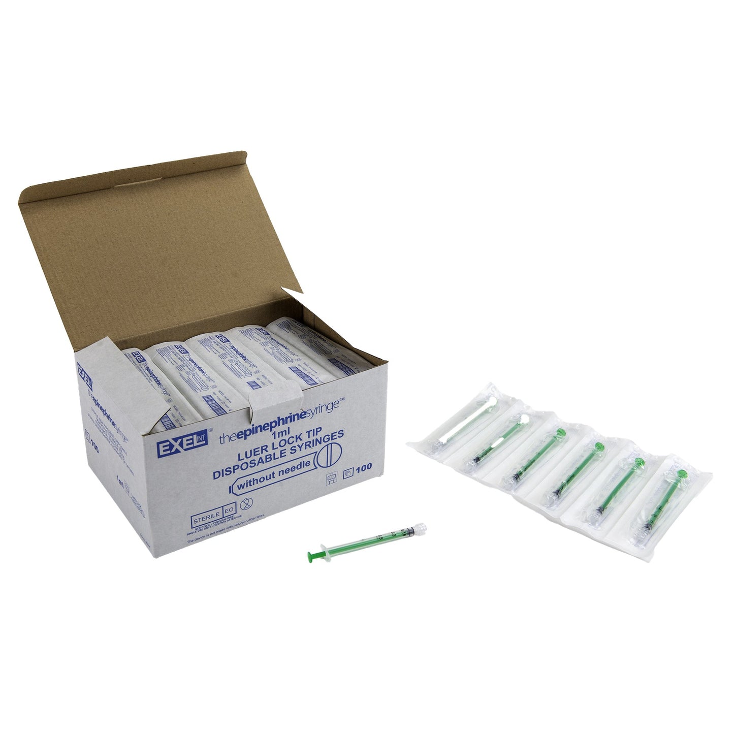 SnapMedical™ Epinephrine Syringe 0.5 mL Luer Lock Tip Without Safety (1195521_BX)