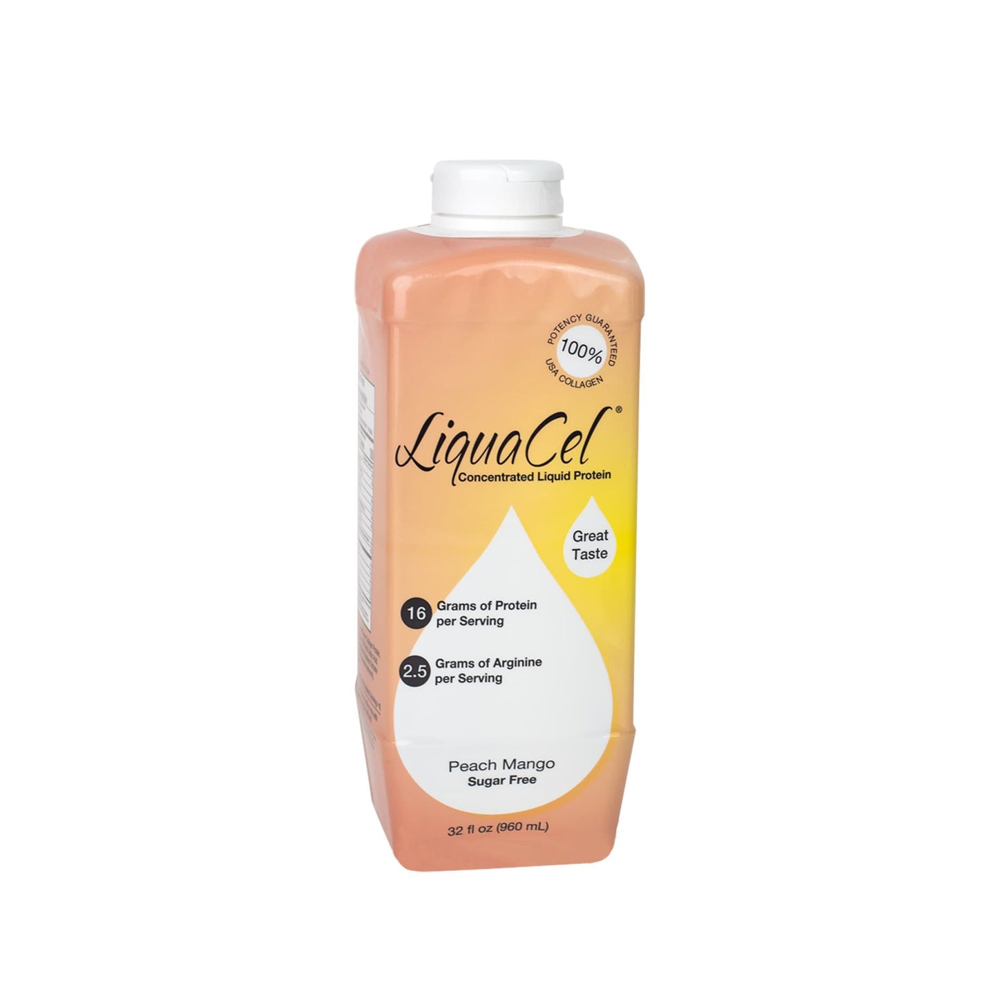 LiquaCel® Oral Supplement Peach Mango Flavor Liquid 32 oz. Bottle (943255_EA)