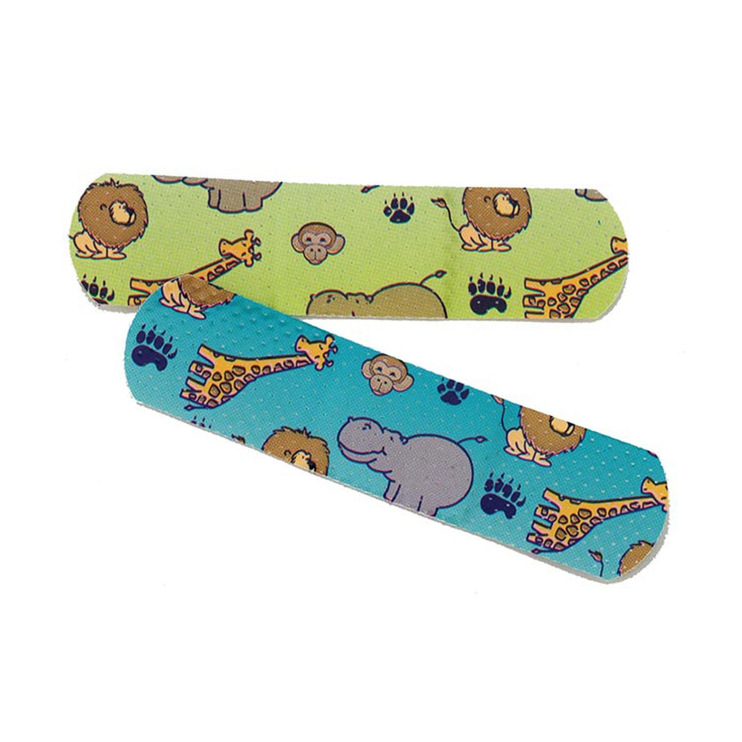 Curity™ Adhesive Strip 3/4 X 3 Inch Plastic Rectangle Kid Design (Zoo Animals) Sterile (867806_BX)