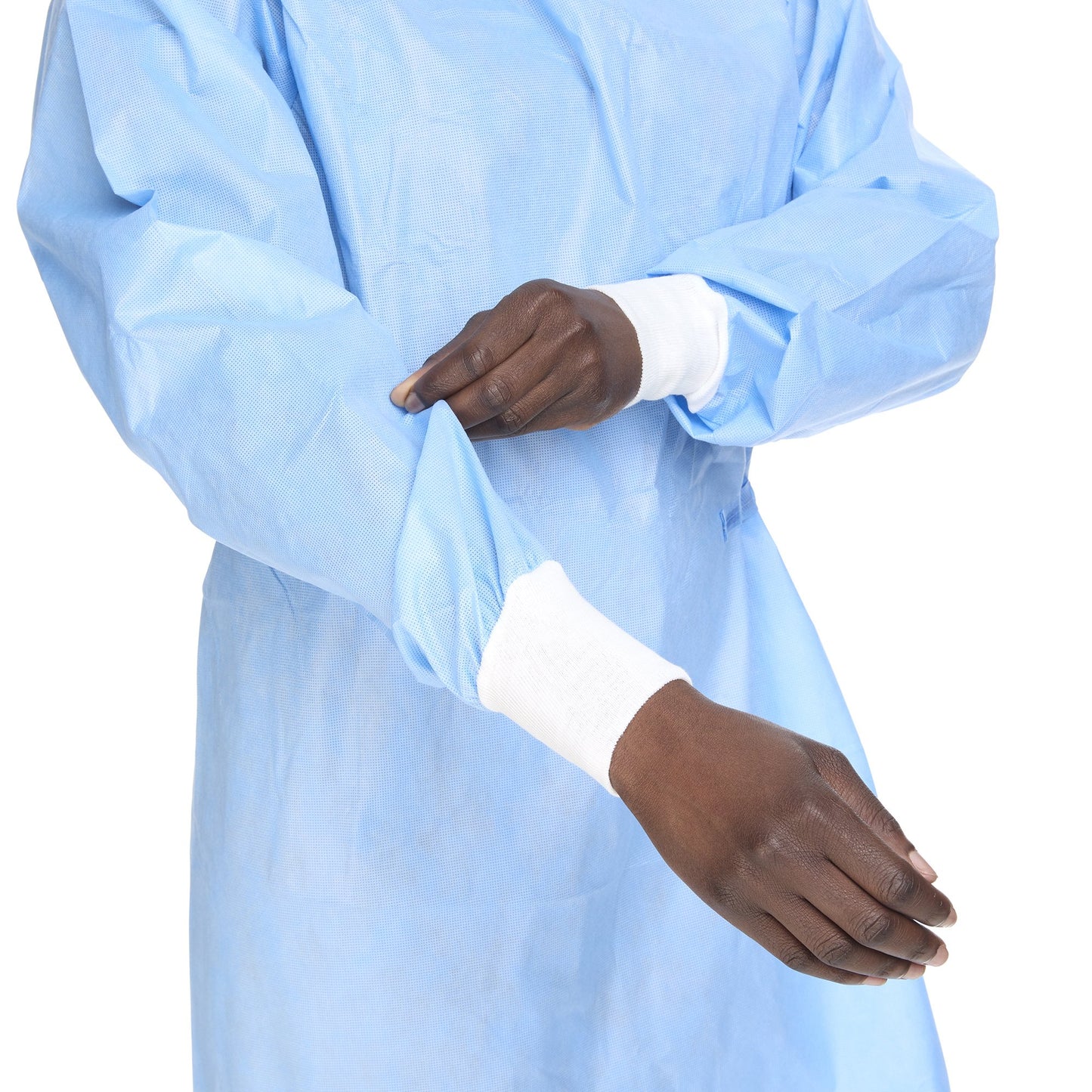 Halyard Basics Non-Reinforced Surgical Gown with Towel Large Blue Sterile Disposable (654134_EA)