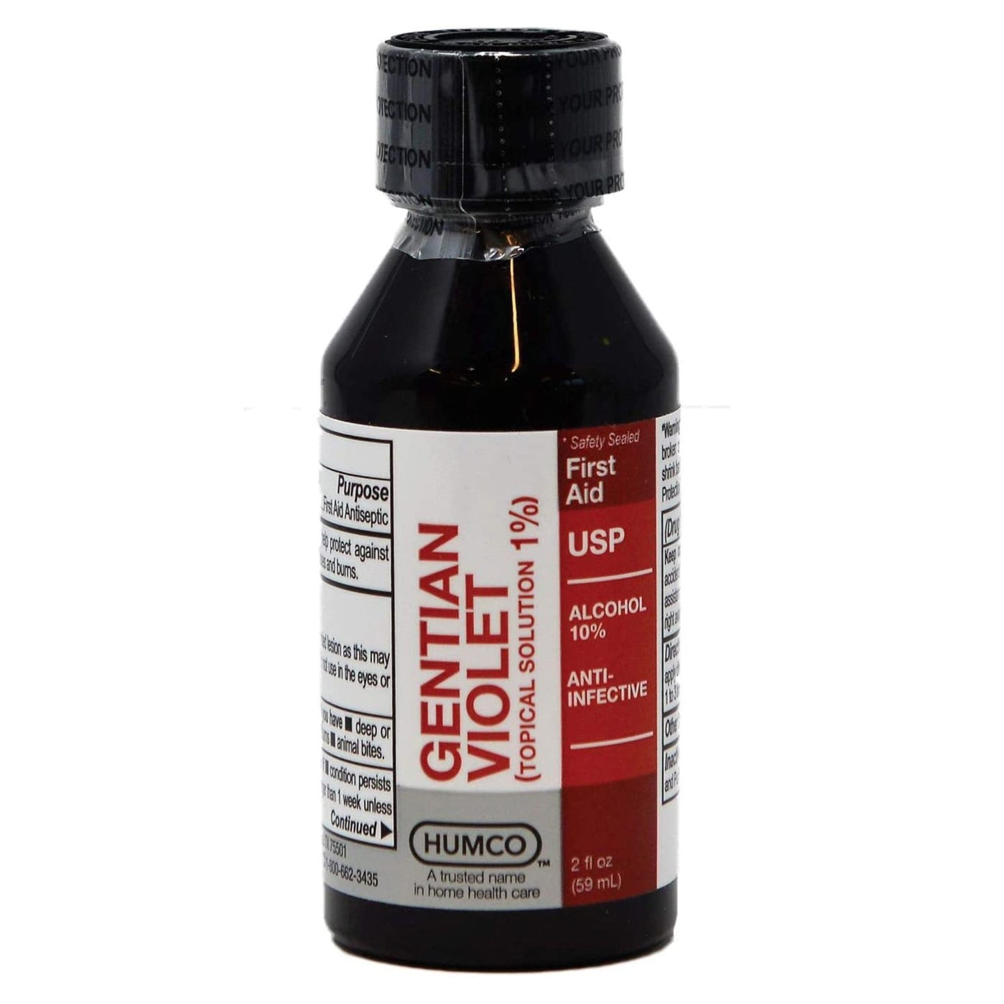 Humco™ First Aid Antibiotic Gentian Violet Topical Liquid 2 oz. Bottle (713309_EA)