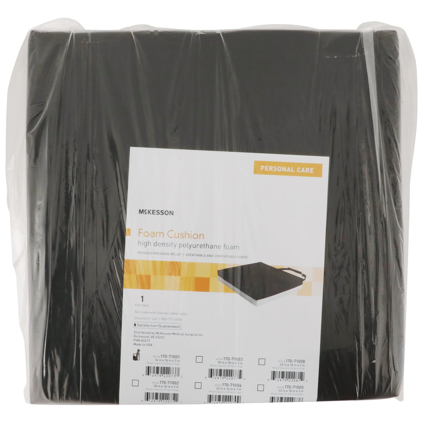 McKesson Seat Cushion 16 W X 16 L X 3 D Inch Polyurethane (1065579_EA)