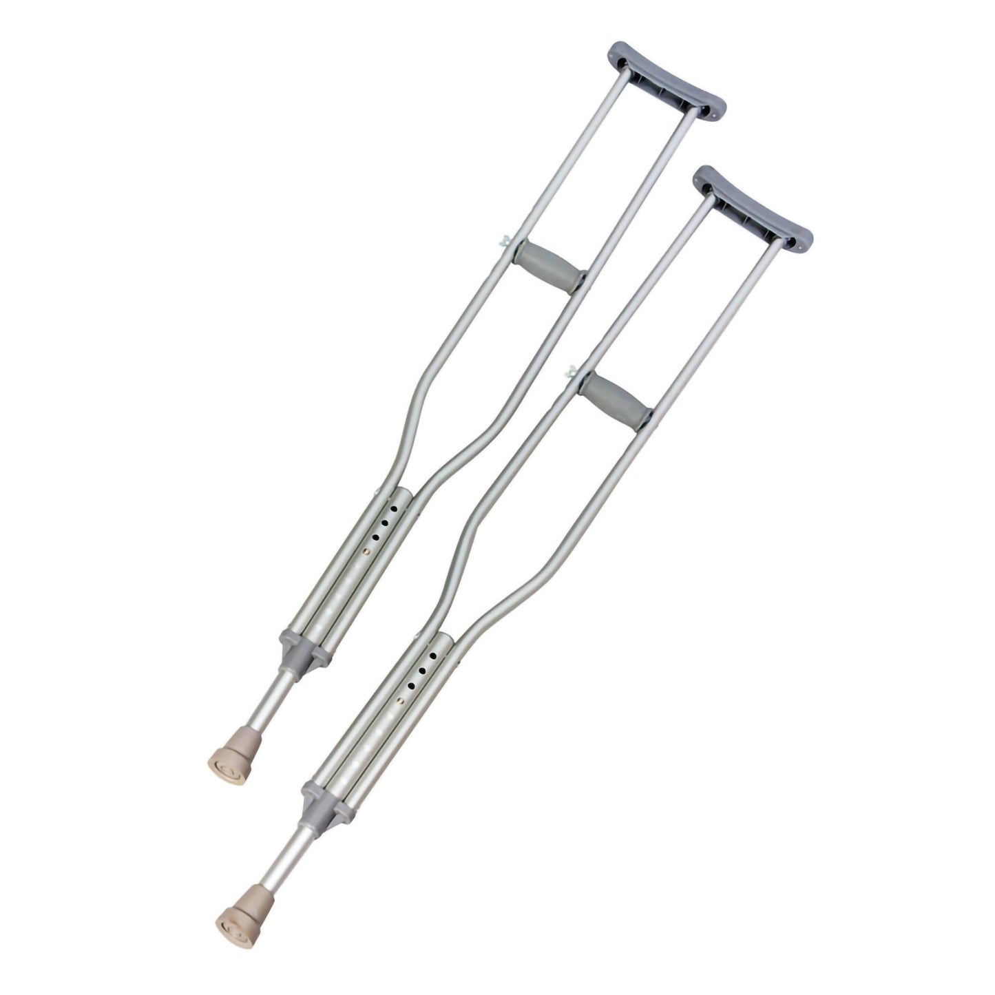 S2S Global Underarm Crutches Youth 4 Foot 6 Inch to 5 Foot 2 Inch User Height Aluminum Frame 300 lbs. Weight Capacity (1000428_PR)