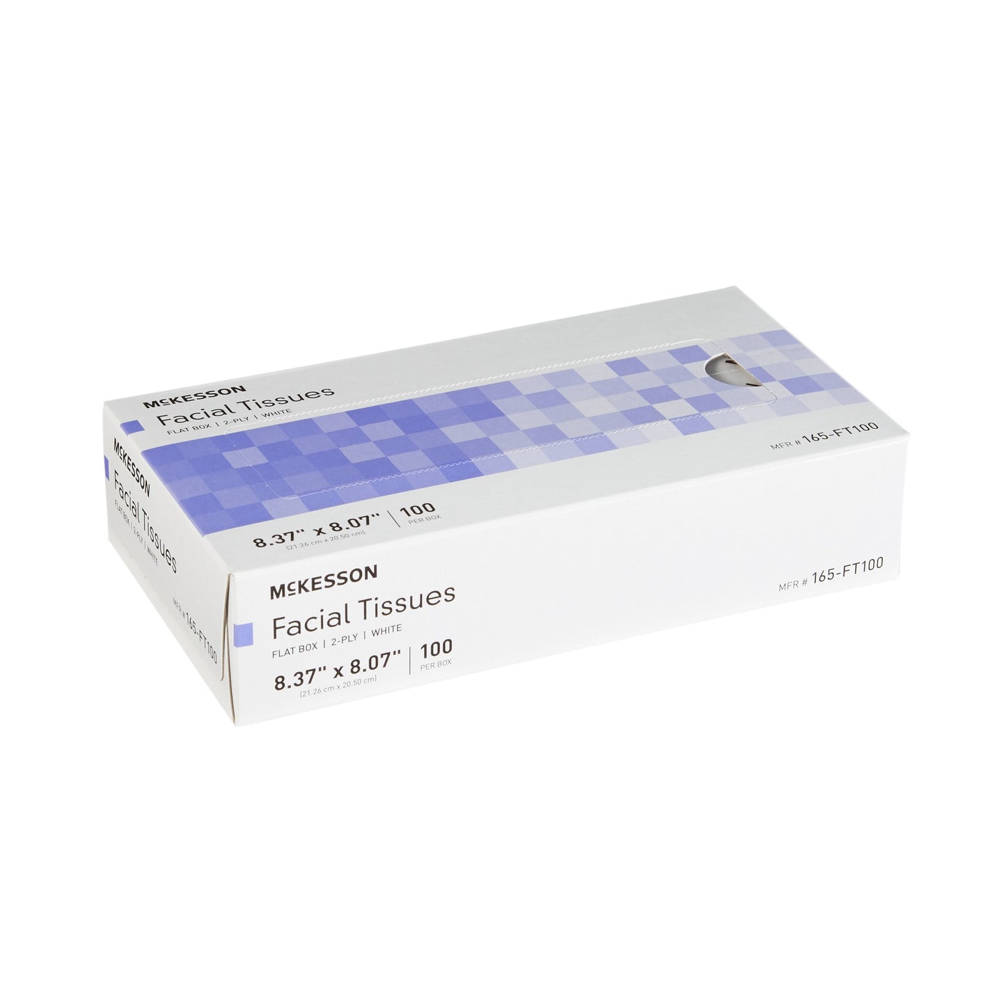 McKesson Facial Tissue White 8.37 X 8.07 Inch 100 Count (1040596_BX)