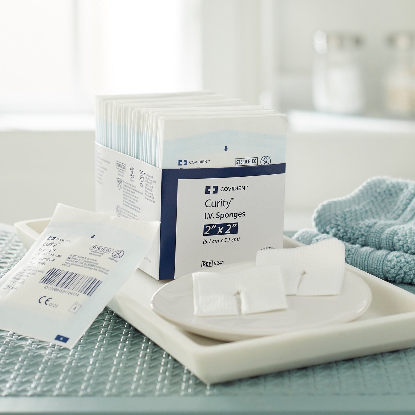Curity™ I.V. Sponge 2 X 2 Inch 6-Ply Sterile 2 per Pack (235378_CT)