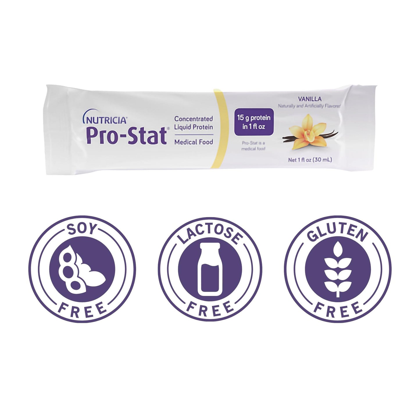 Pro-Stat® Oral Supplement Vanilla Flavor Liquid 1 oz. Individual Packet (625276_CS)