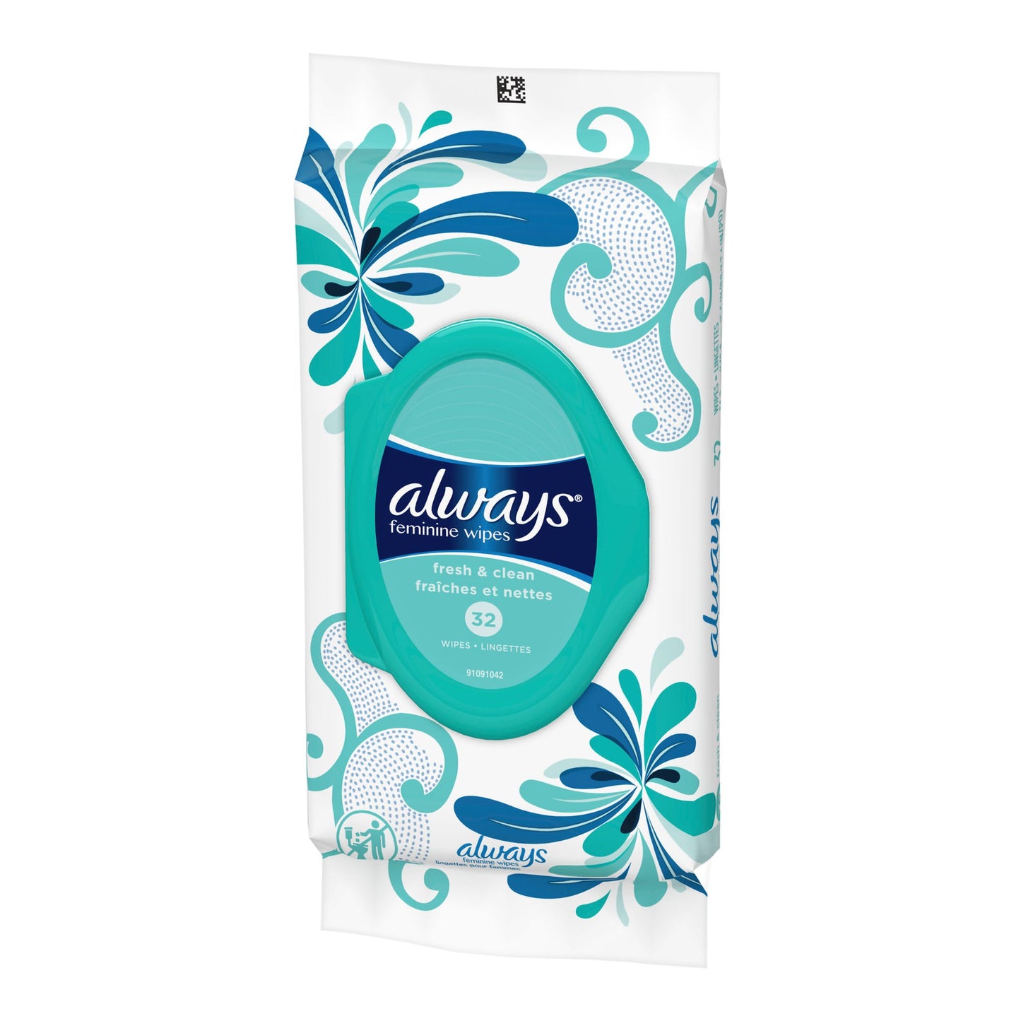 Always® Refresh Feminine Hygiene Wipe Soft Pack Fresh Scent 32 Count (1231751_PK)