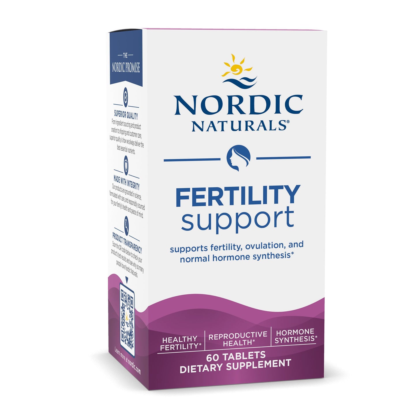 Nordic Naturals® Fertility Support Dietary Supplement Inositol 1100 mg Strength Tablet 60 per Bottle (1264952_BT)