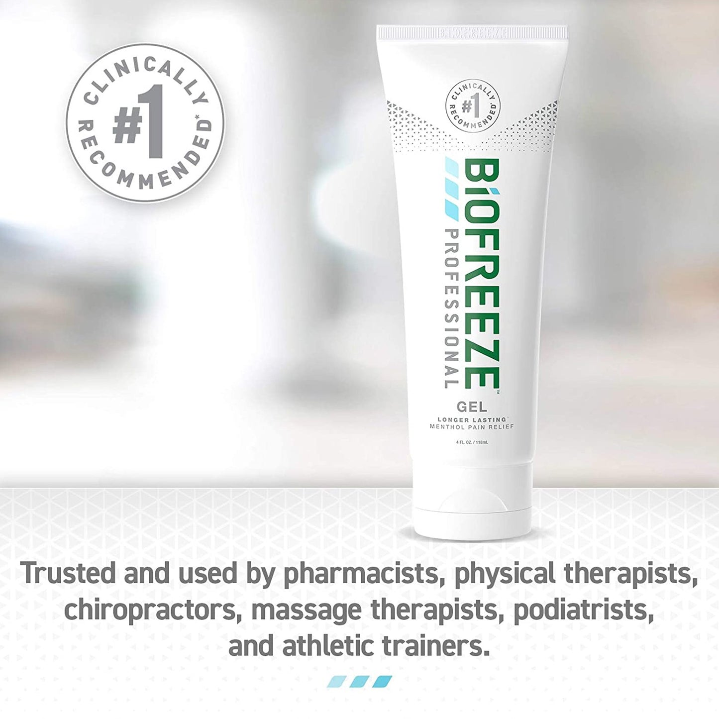 Biofreeze® Professional Topical Pain Relief 5% Strength Menthol Topical Gel 4 oz. (1027511_BX)