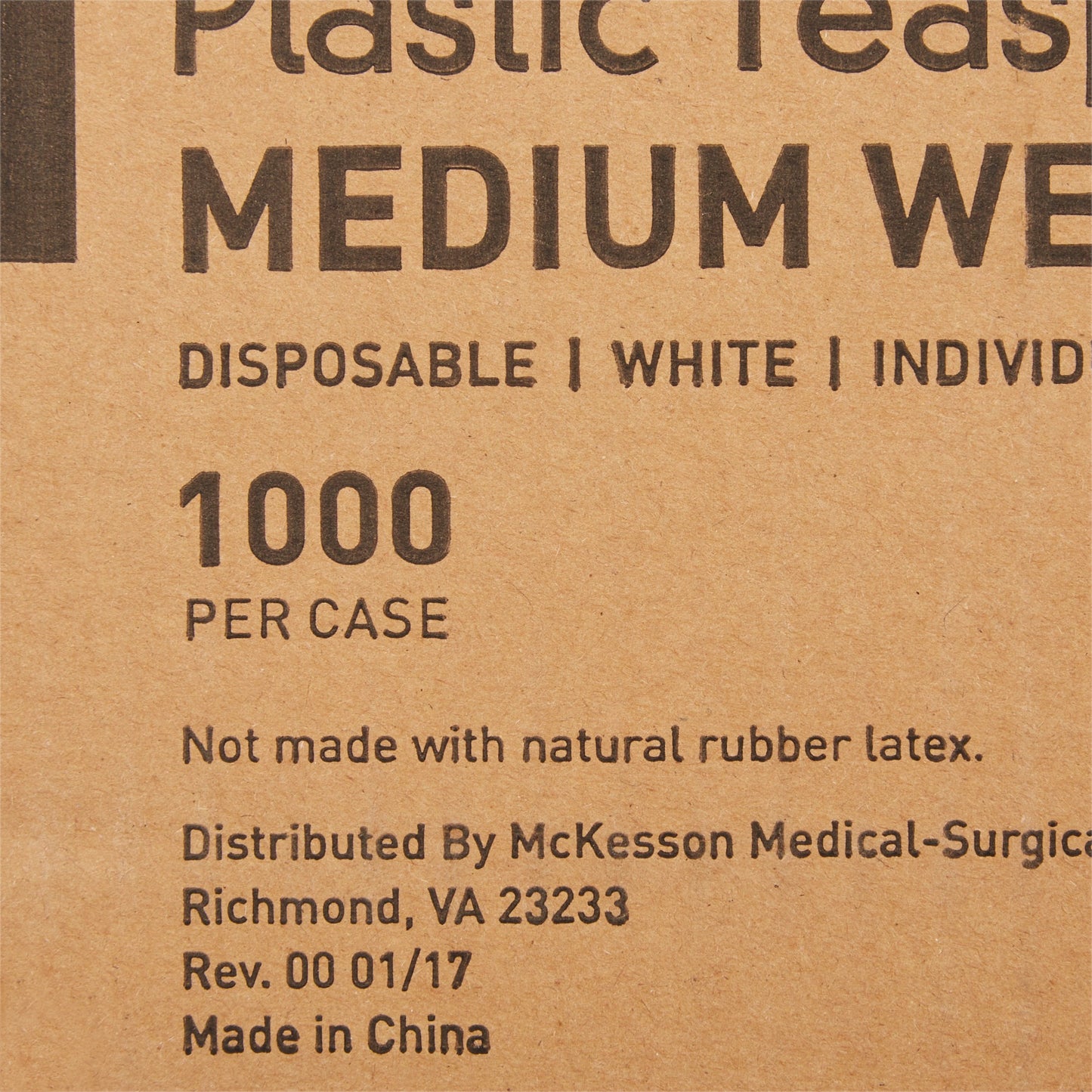 McKesson Spoon Medium Weight White Polypropylene (1049901_CS)