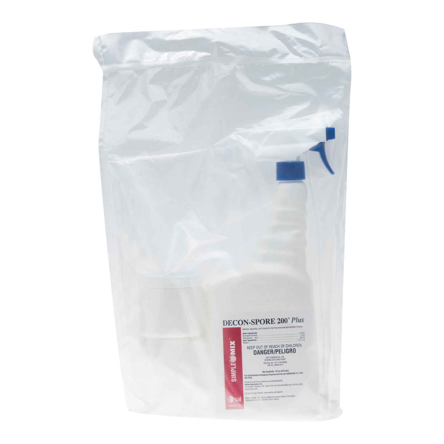 DECON-SPORE® 200 Plus Surface Disinfectant Cleaner Peroxide Based Trigger Spray Liquid 16 oz. Bottle Scented Sterile (1140737_EA)