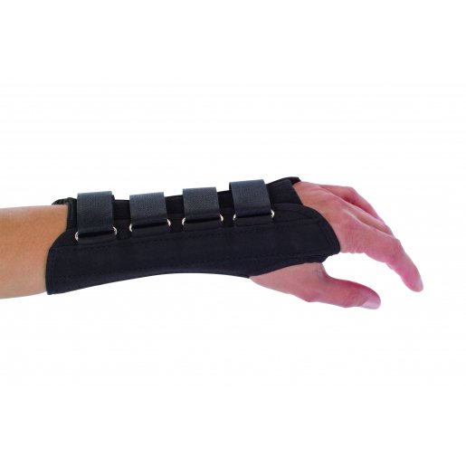 ProCare® Wrist Support Aluminum / Cotton / Flannel / Suede Right Hand Black Medium (279415_EA)
