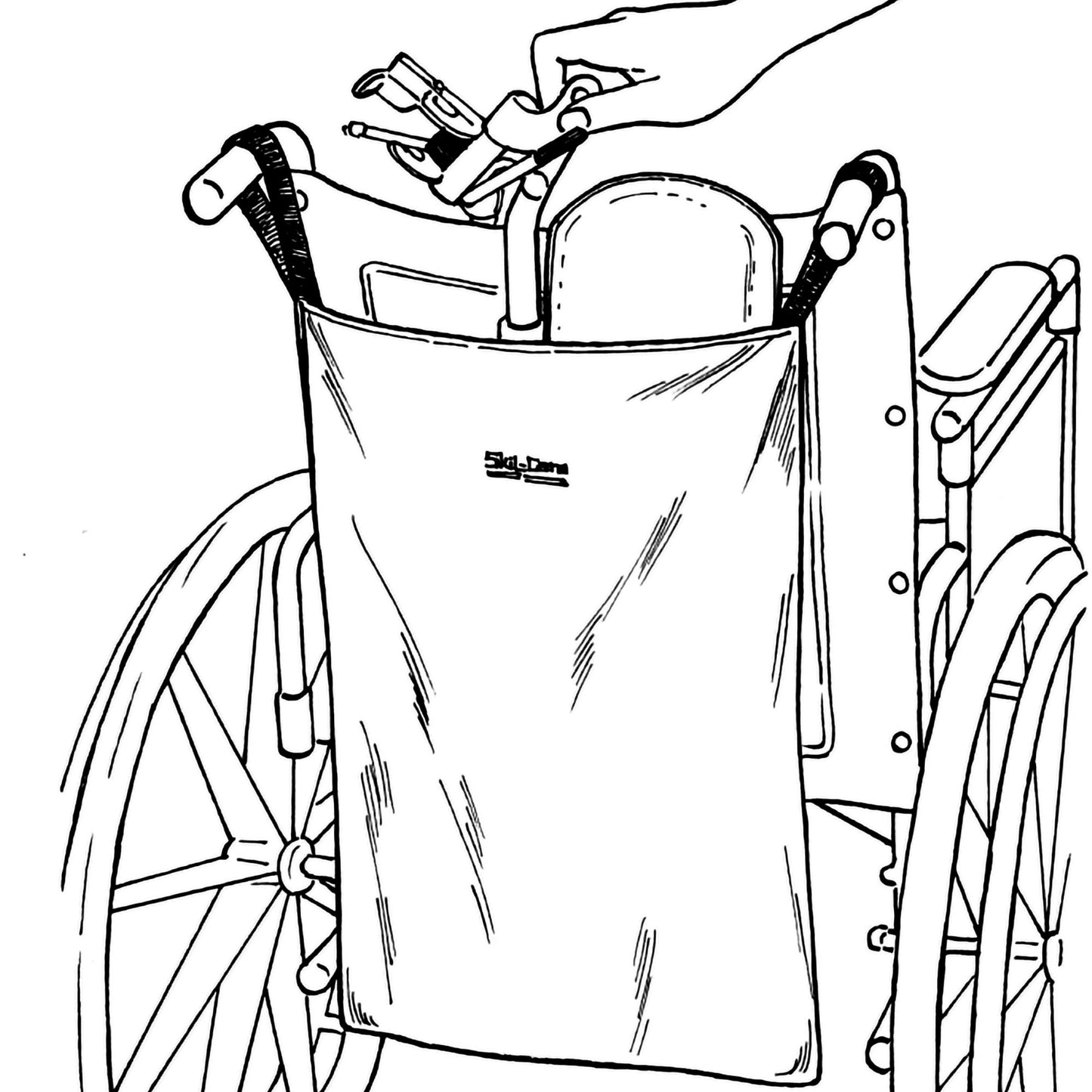 SkiL-Care™ Wheelchair Bag For Wheelchair Footrest (686854_EA)