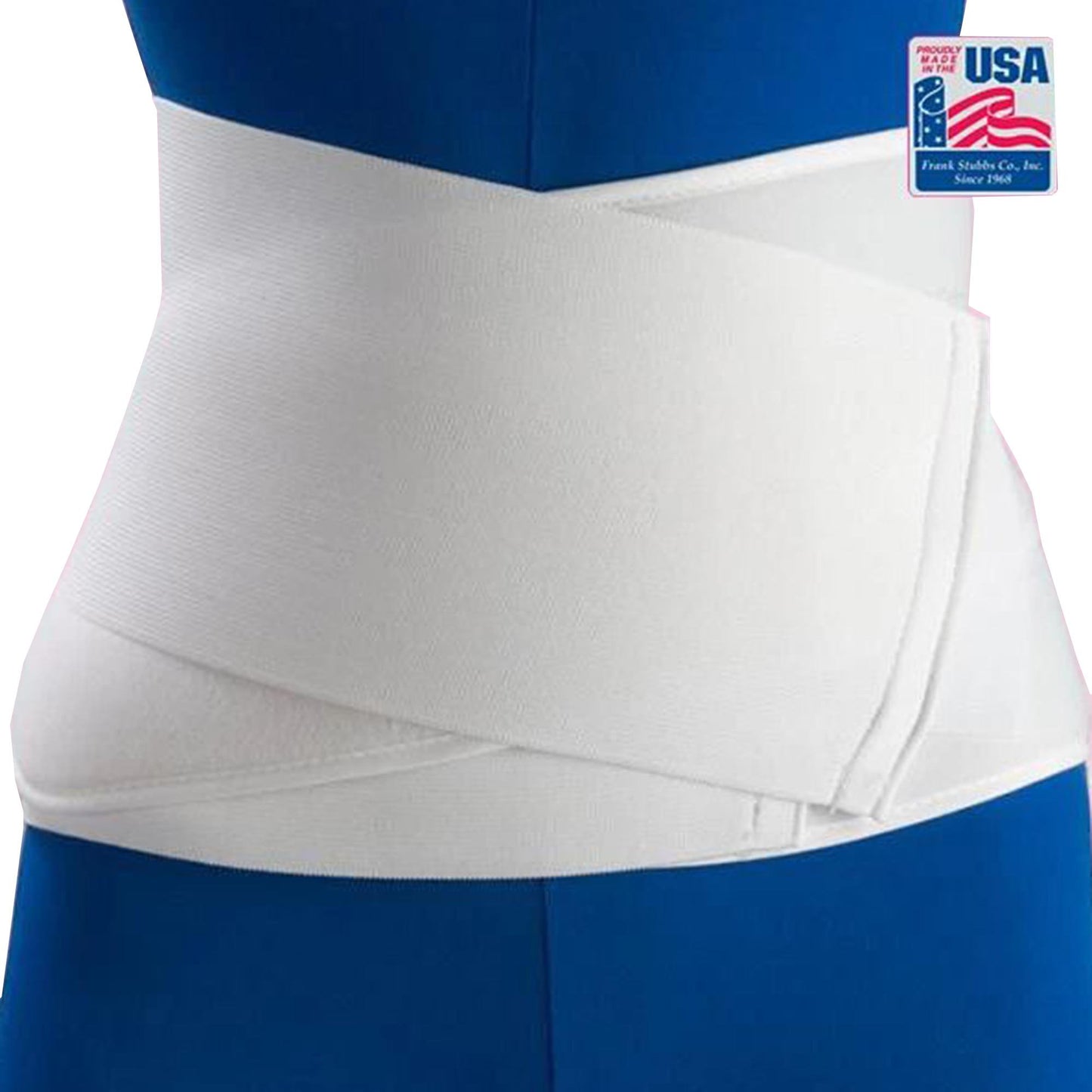 Flex-Support® Contoured Abdominal Binder One Size Fits Most Hook and Loop Closure 28 to 44 Inch Waist Circumference 12 Inch Height Adult (292644_EA)