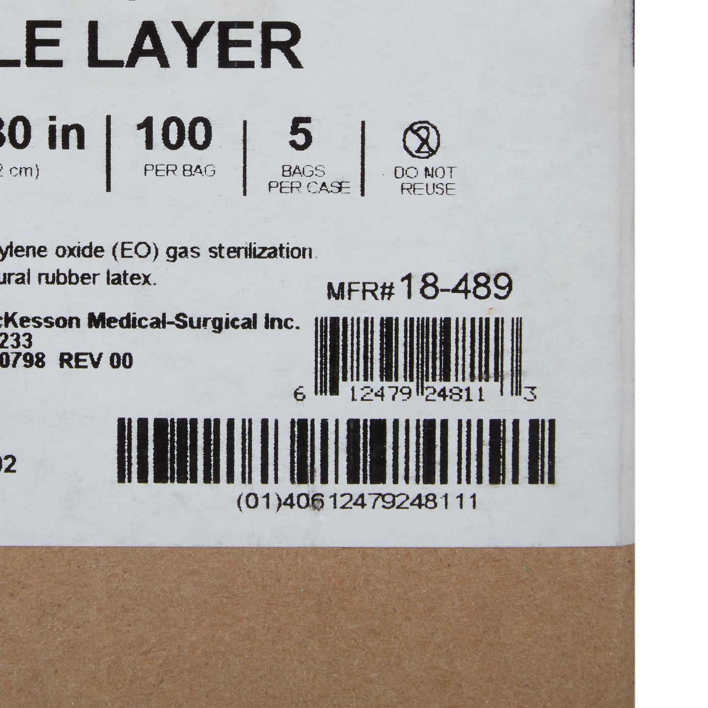 McKesson Sterilization Wrap Blue 30 X 30 Inch Single Layer Cellulose Steam / EO Gas (1156132_BX)