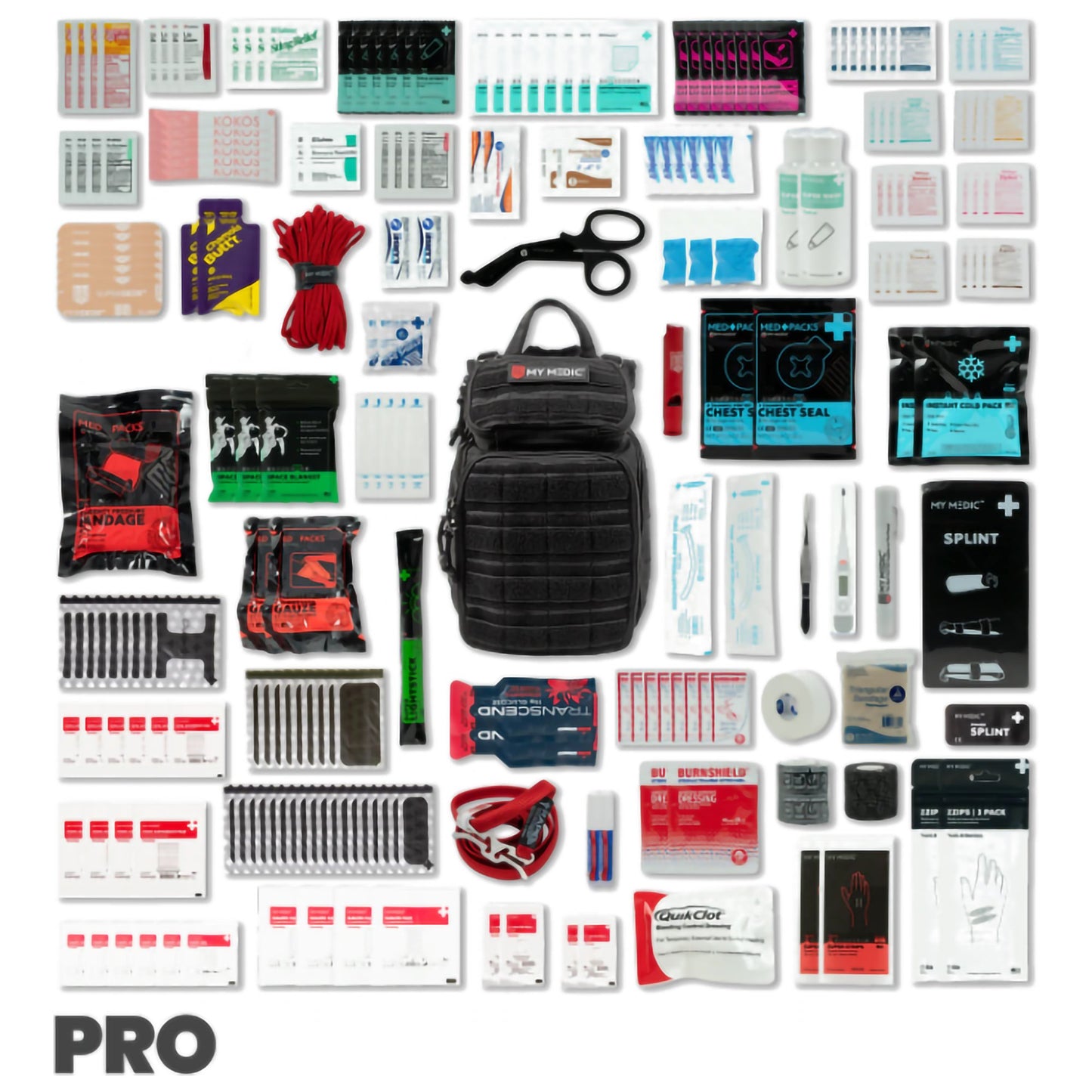 My Medic™ RECON Pro First Aid Kit Black Nylon Backpack (1207725_EA)