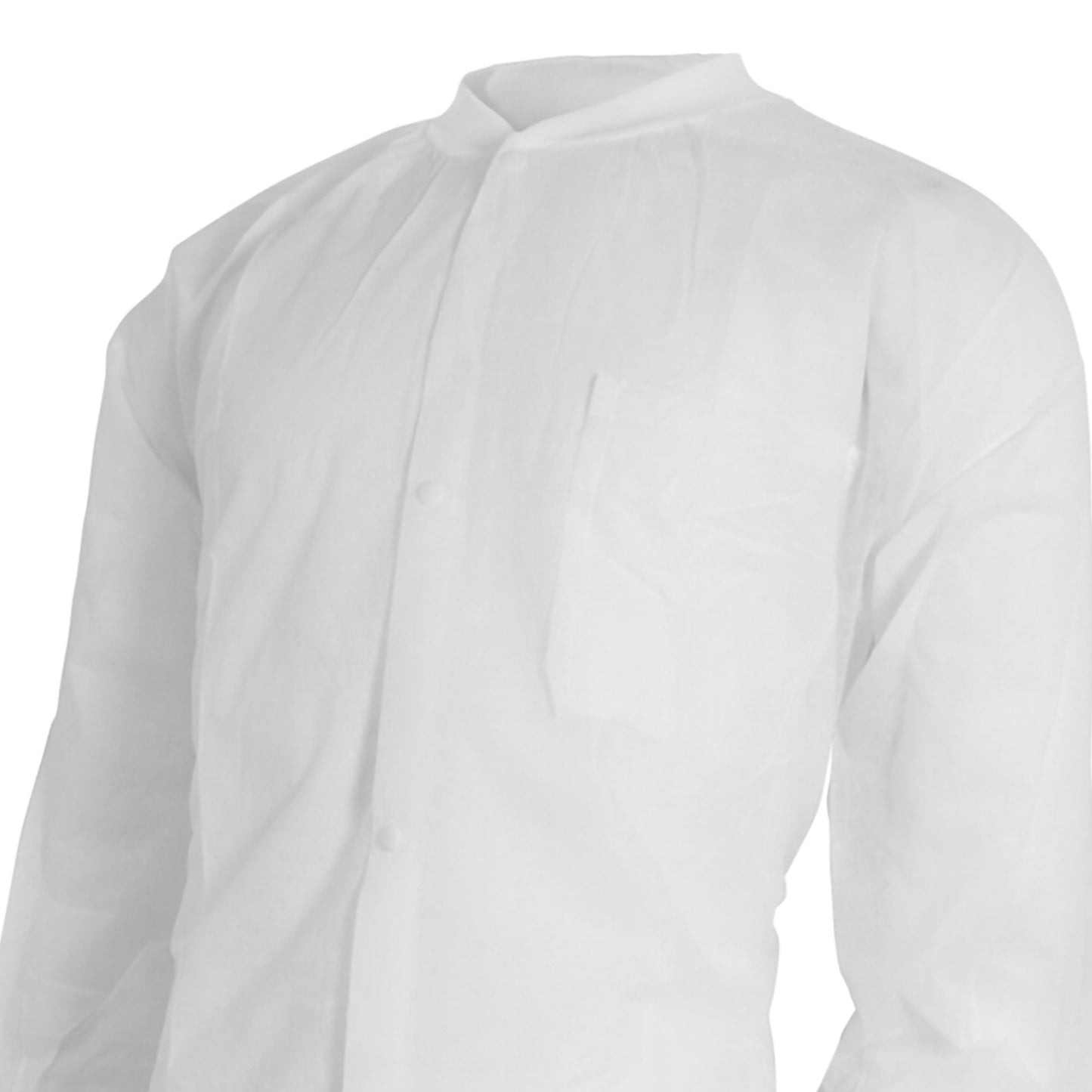 McKesson Lab Coat White Small / Medium Knee Length Spunbond Polypropylene Disposable (1207906_BG)