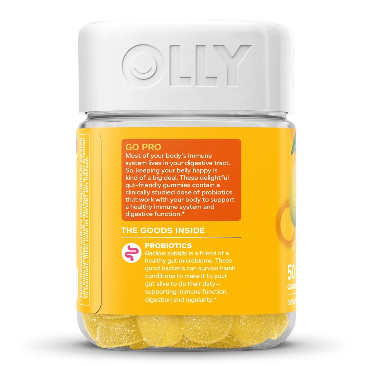 OLLY® Probiotic Dietary Supplement 50 per Bottle Gummy (1249514_BT)