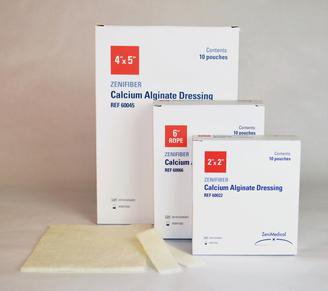 ZeniFIBER Ag Silver Alginate Dressing 6 Inch Length Rope Sterile (1132646_BX)