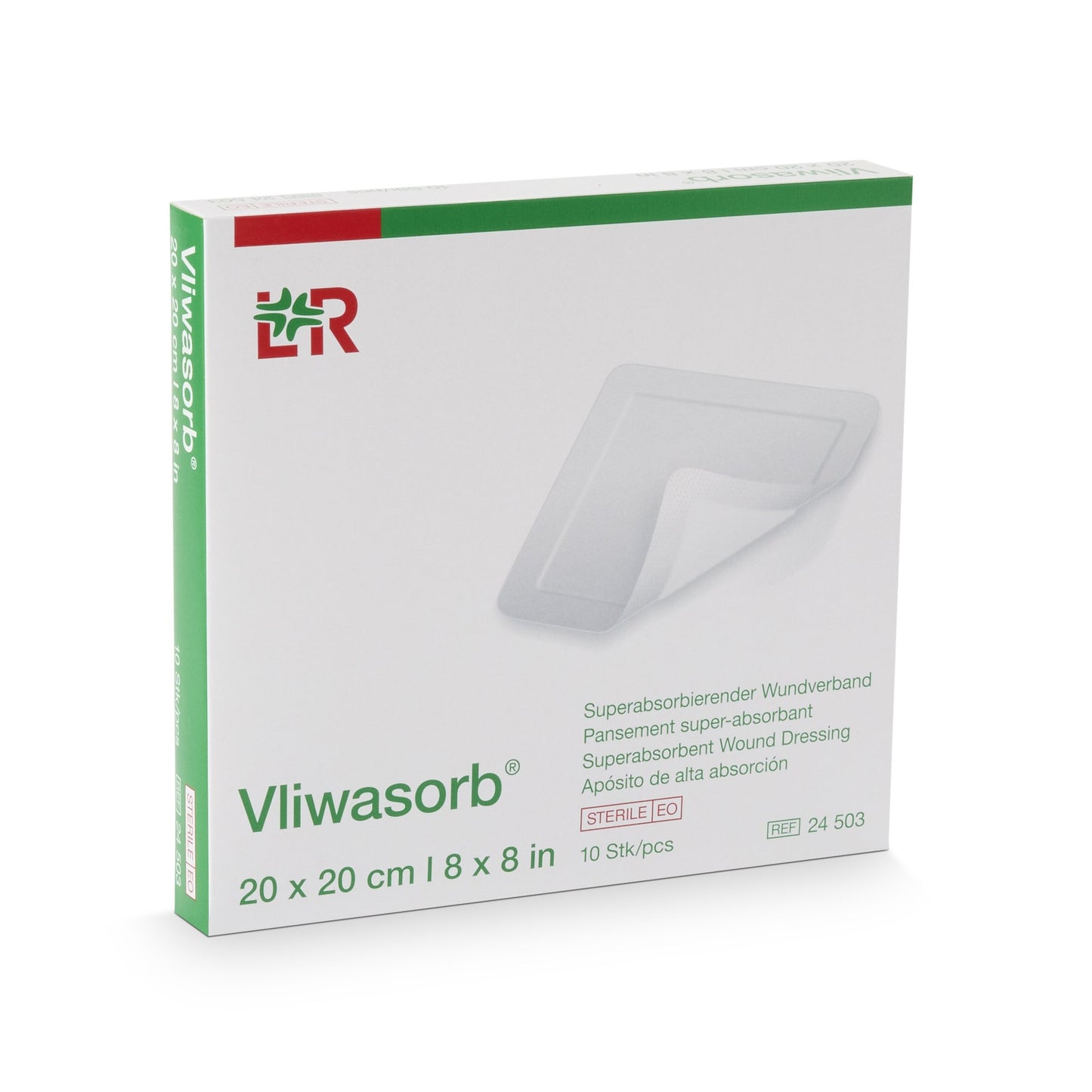 Vliwasorb® Super Absorbent Dressing 8 X 8 Inch Square (1117493_BX)