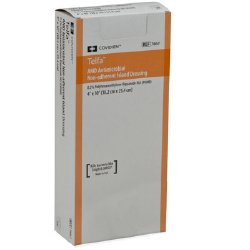 Telfa™ AMD Antimicrobial Island Dressing 4 X 10 Inch Rectangle Sterile Film Backing (494052_CS)