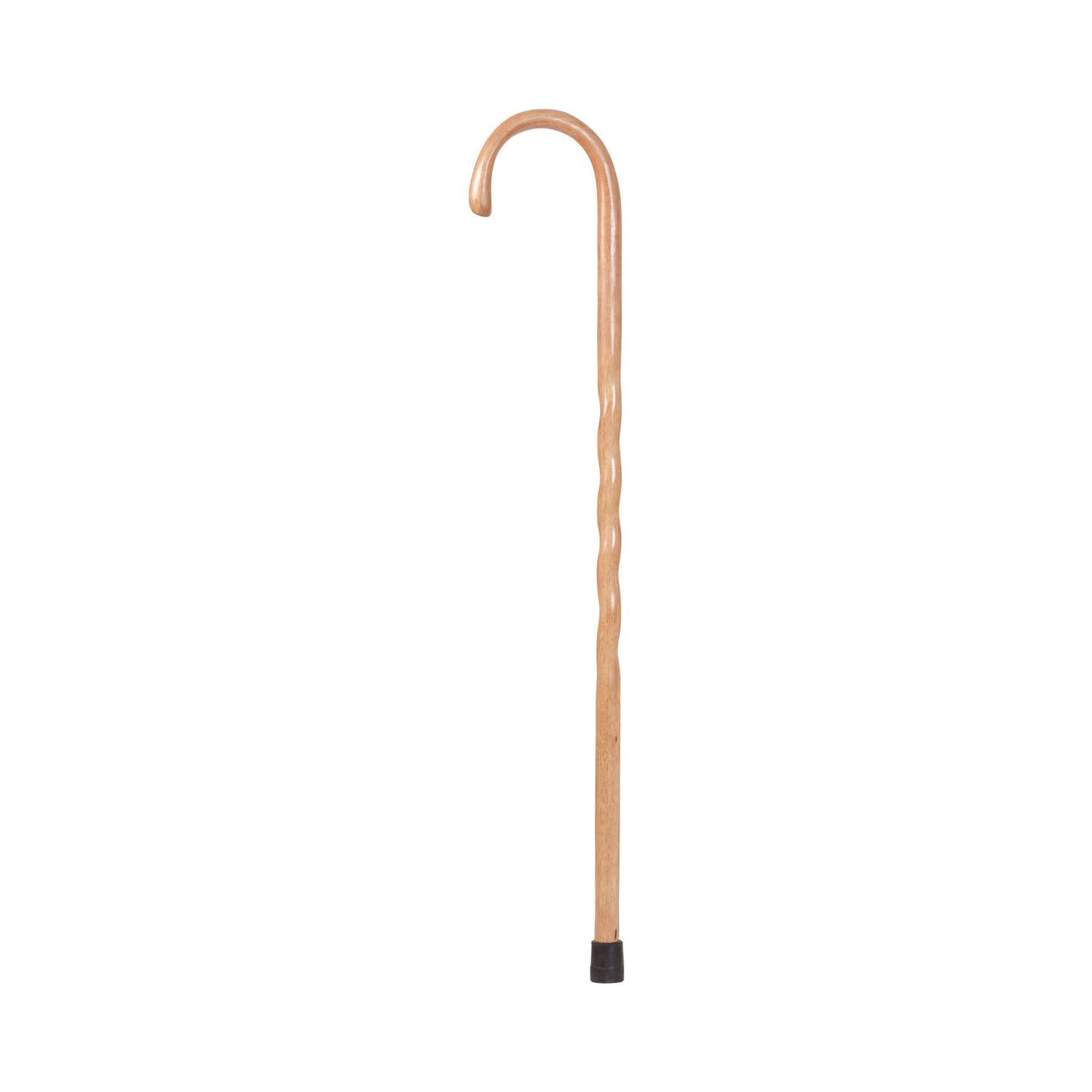 Brazos™ Twisted Round Handle Cane Wood 37 Inch Height Tan Oak (1149592_EA)