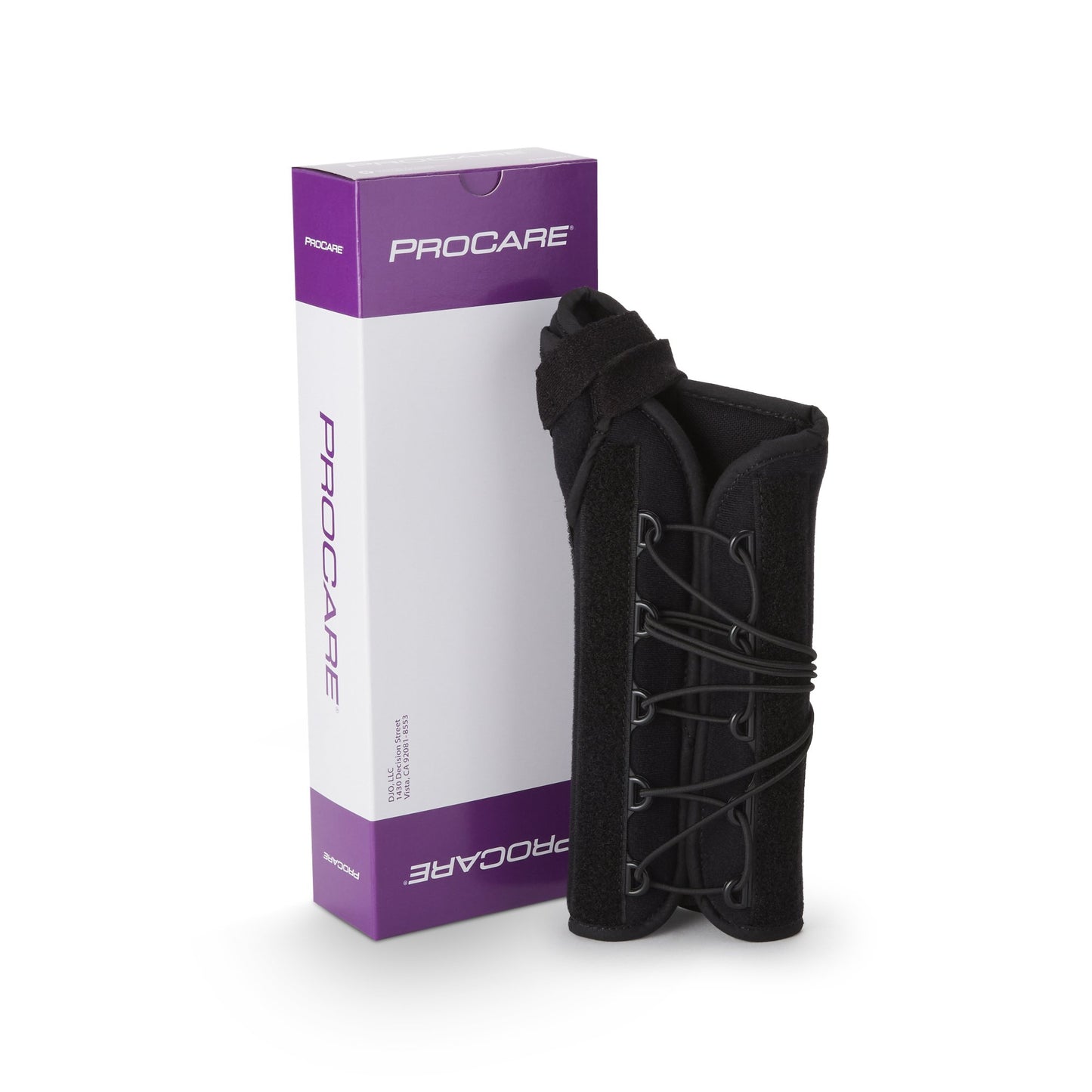 ProCare® Quick-Fit® W.T.O. Wrist Brace with Thumb Spica Aluminum / Foam / Nylon Right Hand Black One Size Fits Most (561595_EA)