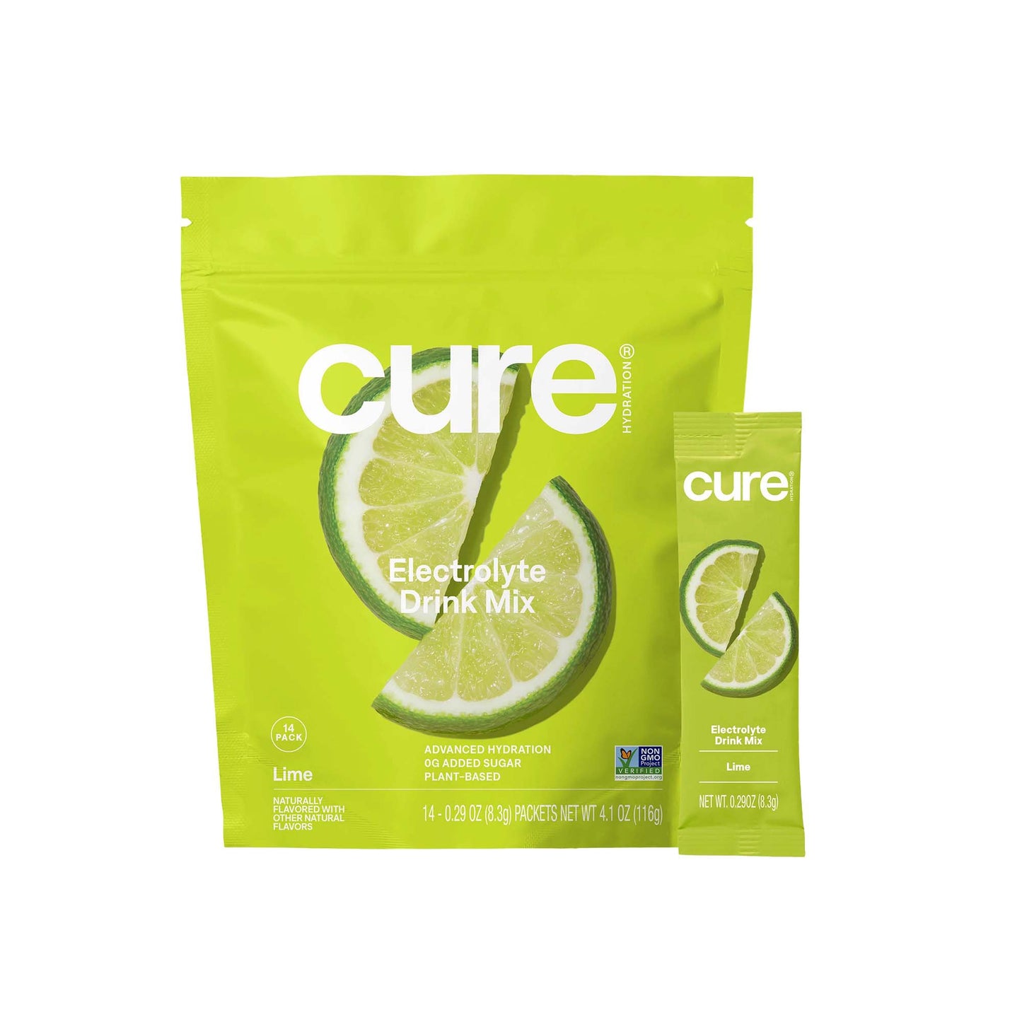 Cure® Oral Electrolyte Solution Lime Flavor 8.3 Gram Electrolyte (1256705_PK)